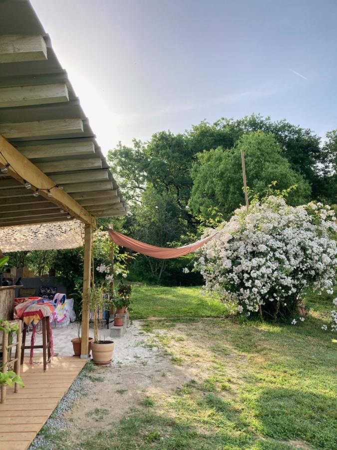 Tente Bivouac Option Bain Chauffee Au Bois Idrac-Respailles Exteriér fotografie
