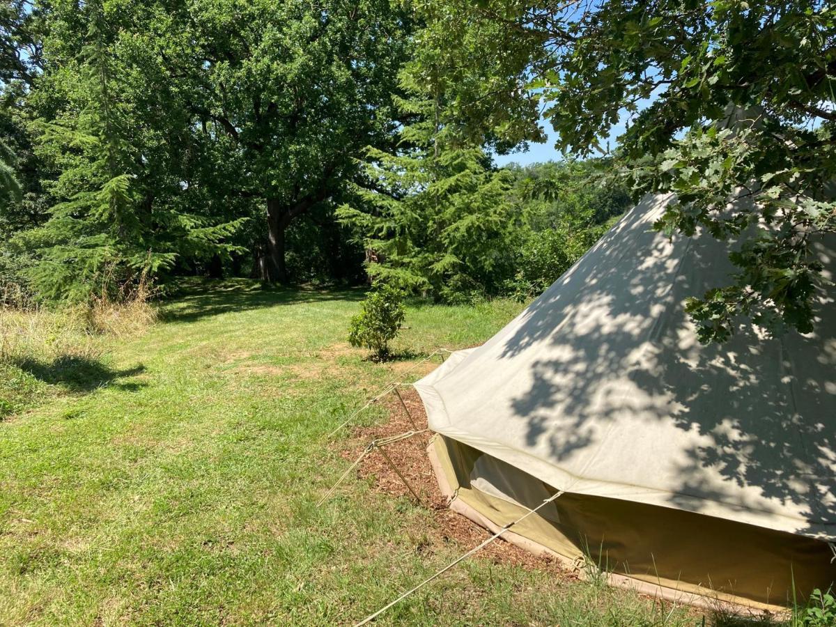 Tente Bivouac Option Bain Chauffee Au Bois Idrac-Respailles Exteriér fotografie