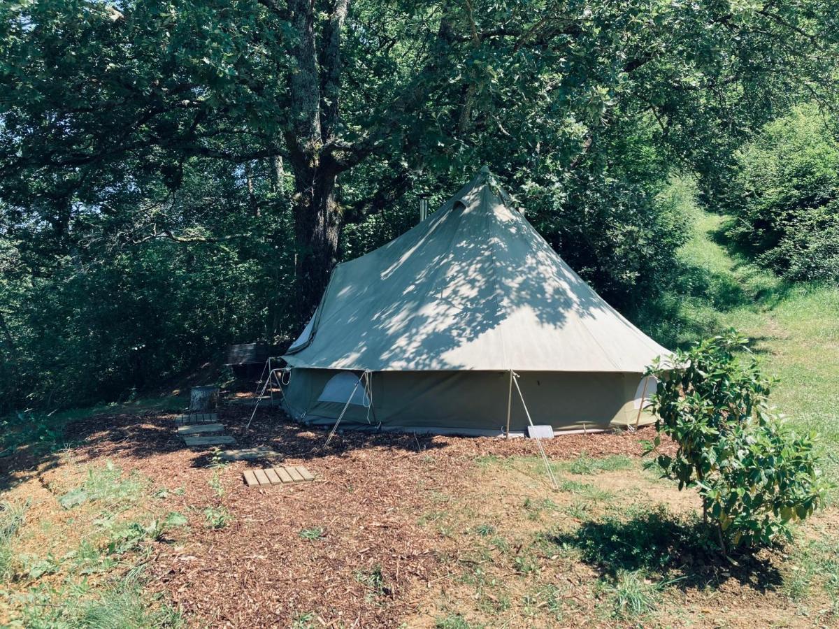 Tente Bivouac Option Bain Chauffee Au Bois Idrac-Respailles Exteriér fotografie