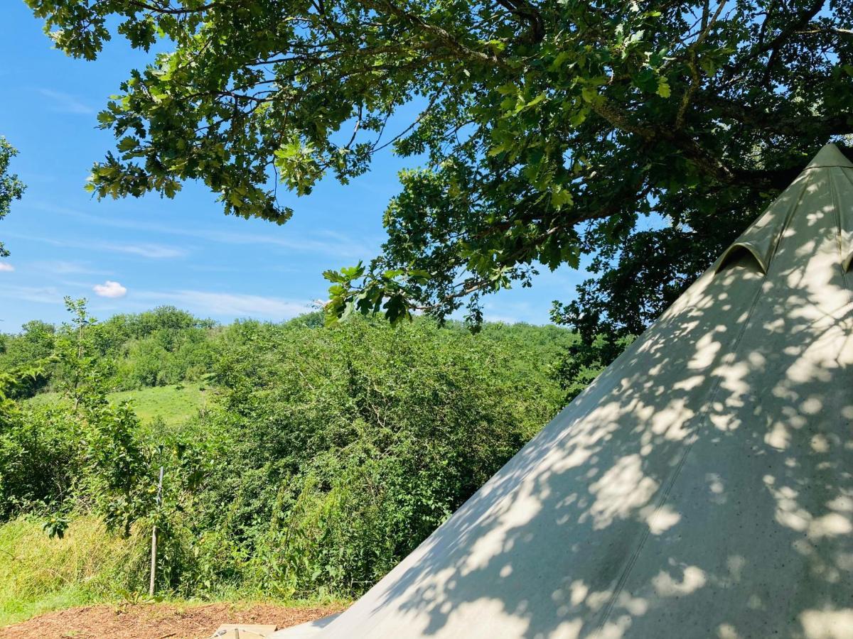 Tente Bivouac Option Bain Chauffee Au Bois Idrac-Respailles Exteriér fotografie